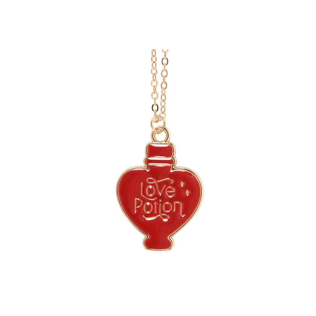 Love Potion Enamel Necklace Card N/A