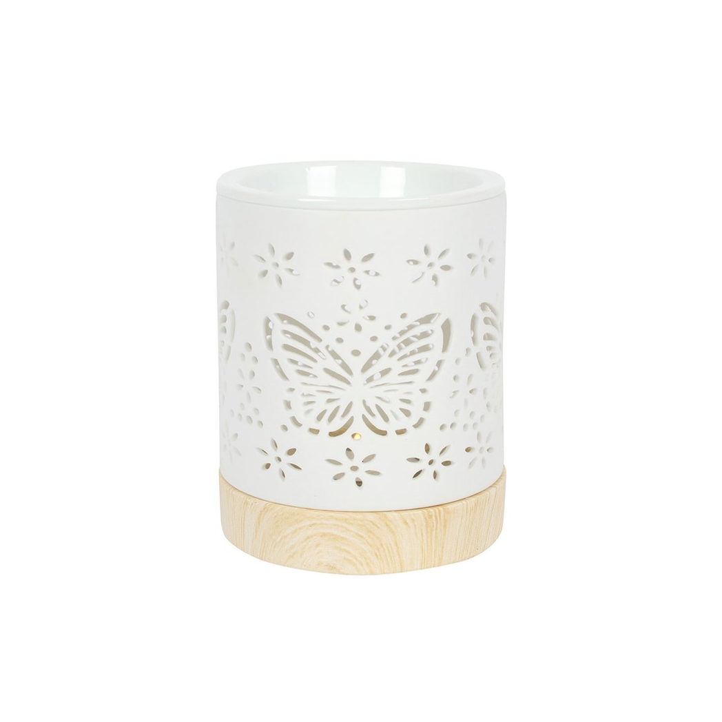 Matte Ceramic Butterfly Oil Burner N/A