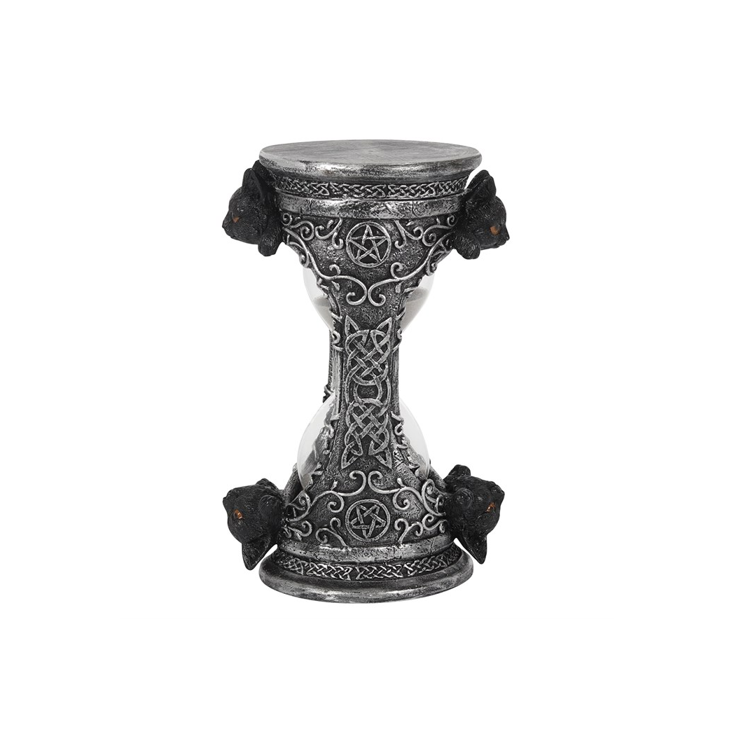 17cm Black Cat Hourglass Timer N/A