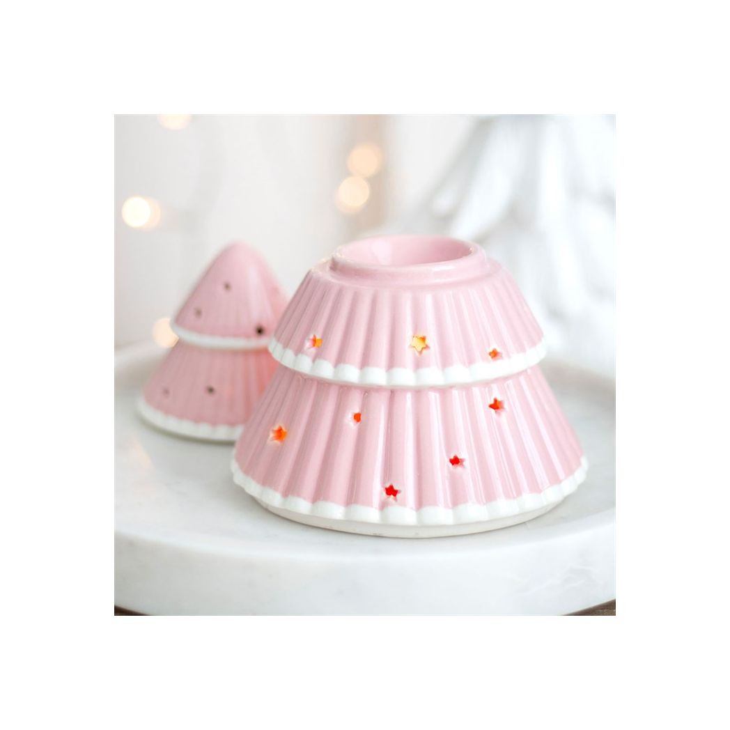 Pink Christmas Tree Oil Burner N/A