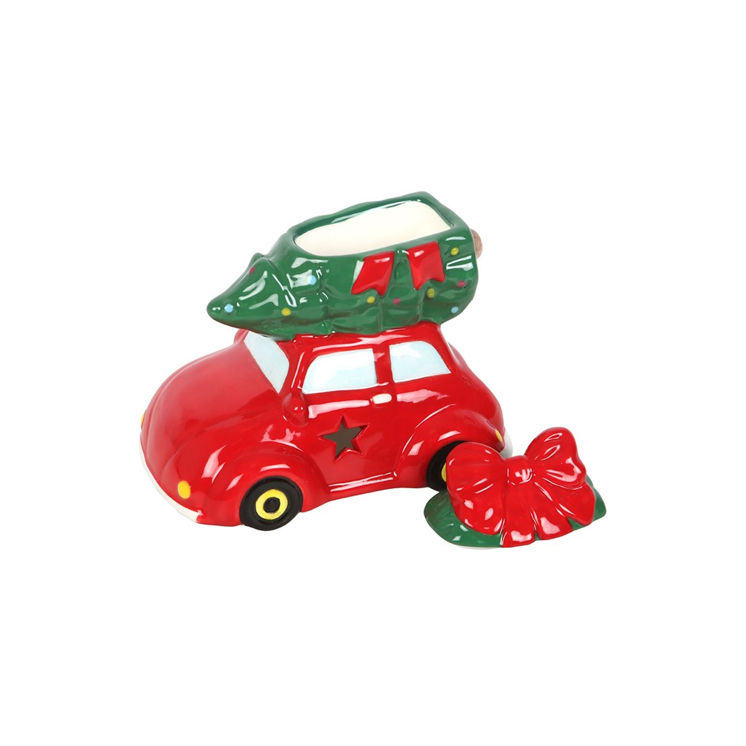 Nostalgic Car with Christmas Tree Ceramic Oil Burner and Wax Warmer N/A