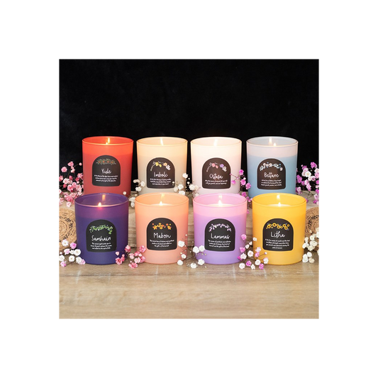 Set of 8 Wheel of the Year Candles N/A