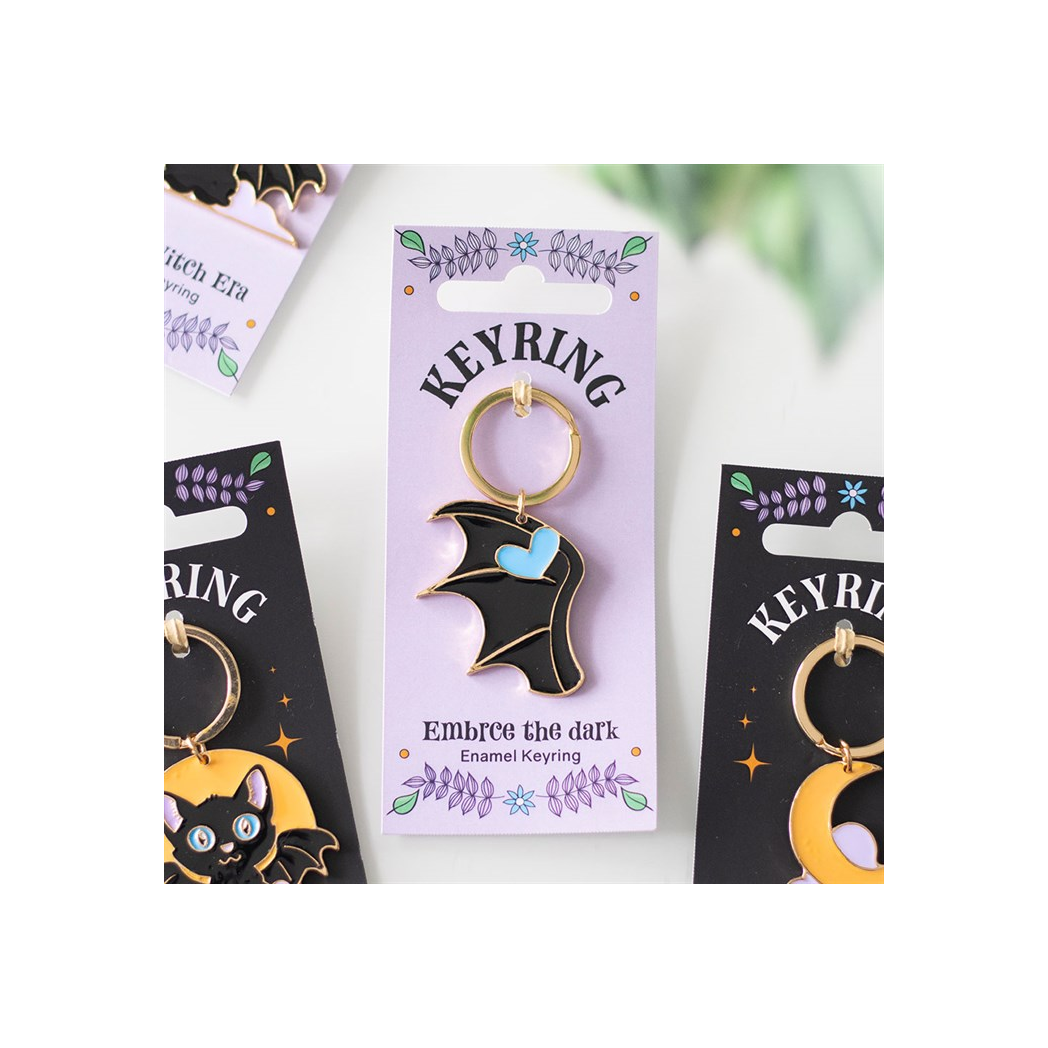 Embrace the Dark Enamel Keyring N/A