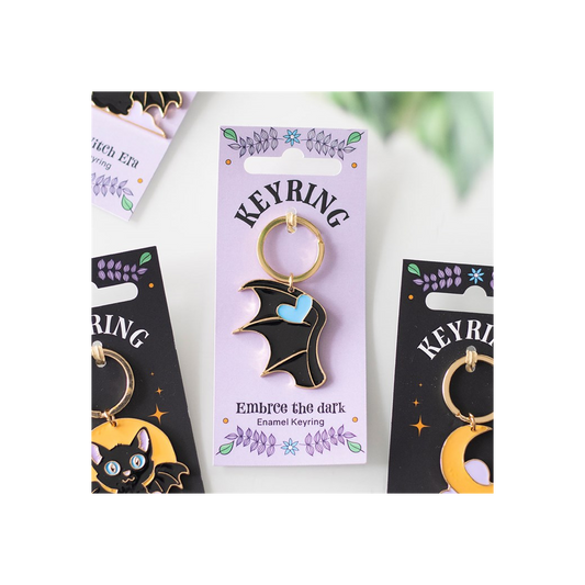 Embrace the Dark Enamel Keyring N/A