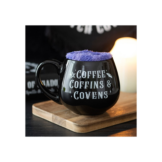 Coffee, Coffins & Covens Mug and Socks Set N/A