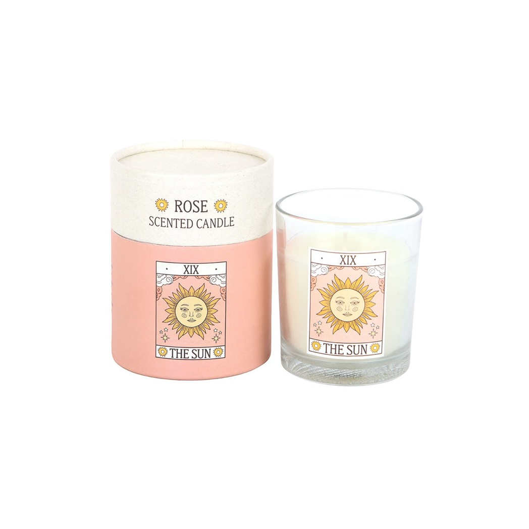 The Sun Vintage Tarot Rose Candle N/A