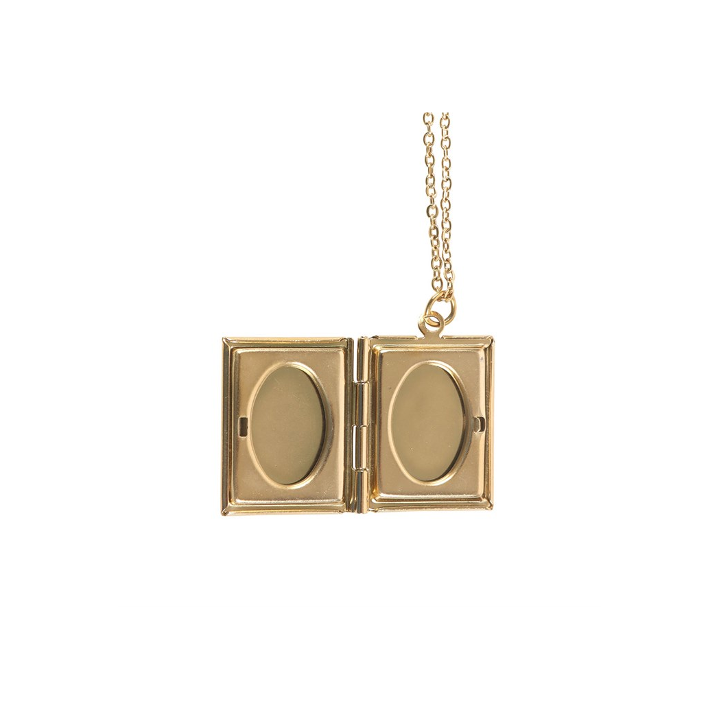 Book Shaped Locket Necklace in Gift Box N/A