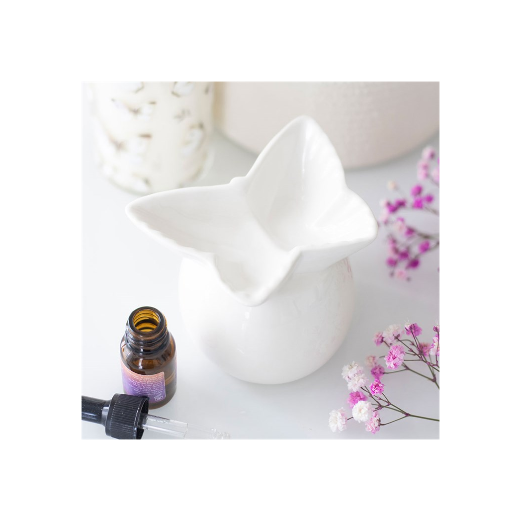 White Butterfly Oil Burner N/A