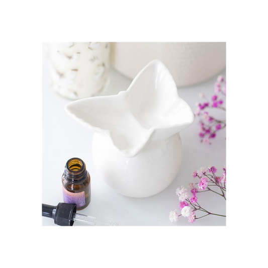 White Butterfly Oil Burner N/A