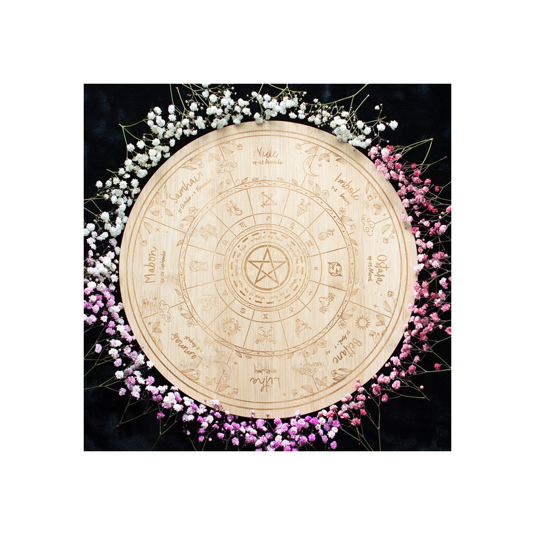 Wheel of the Year Serving Board N/A