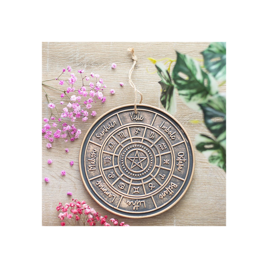 Bronze Wheel of the Year Hanging Terracotta Plaque N/A