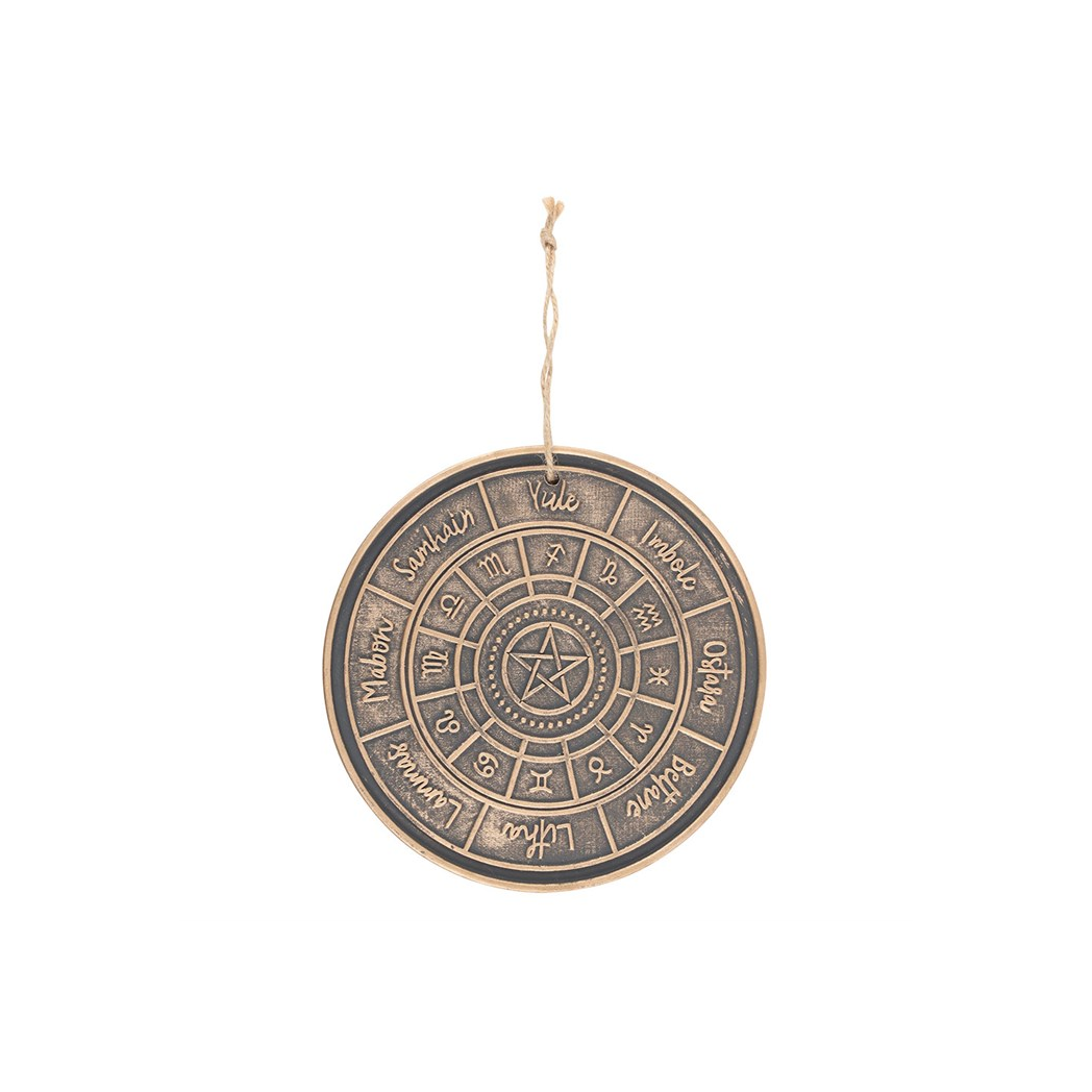 Bronze Wheel of the Year Hanging Terracotta Plaque N/A