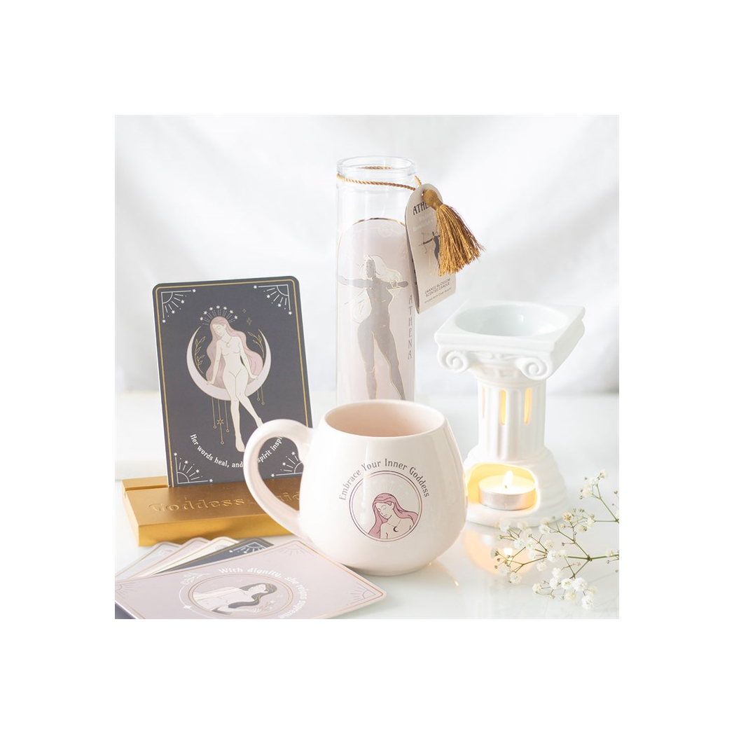 Goddess Energy Affirmation Cards with Wooden Stand N/A