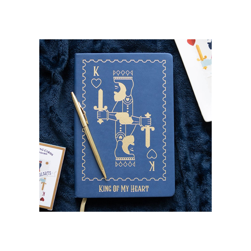 King of My Heart Playing Card A5 Notebook N/A