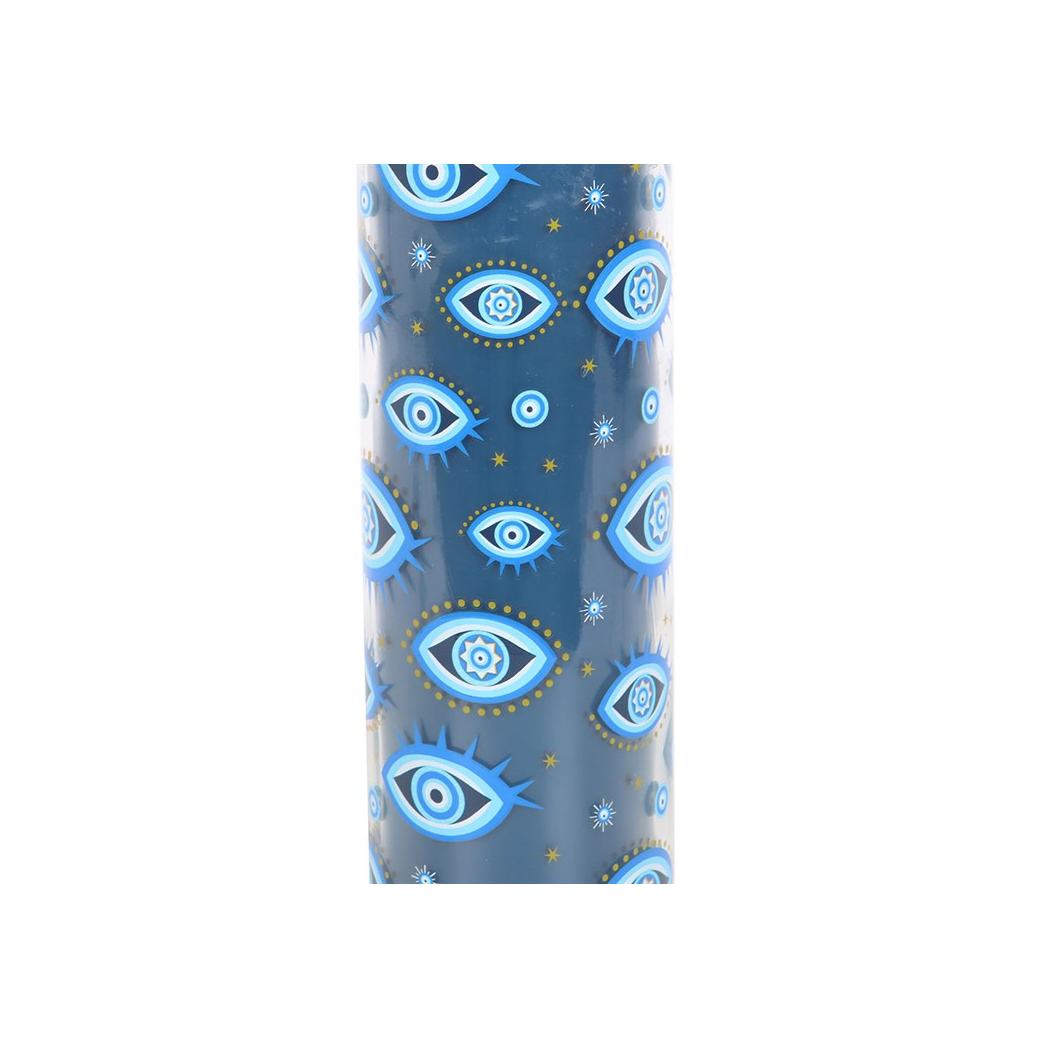 All Seeing Eye Print White Rose Tube Candle N/A