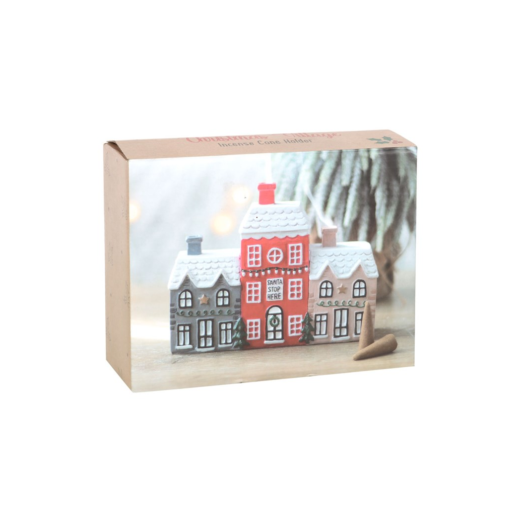Christmas Village Incense Cone Holder N/A