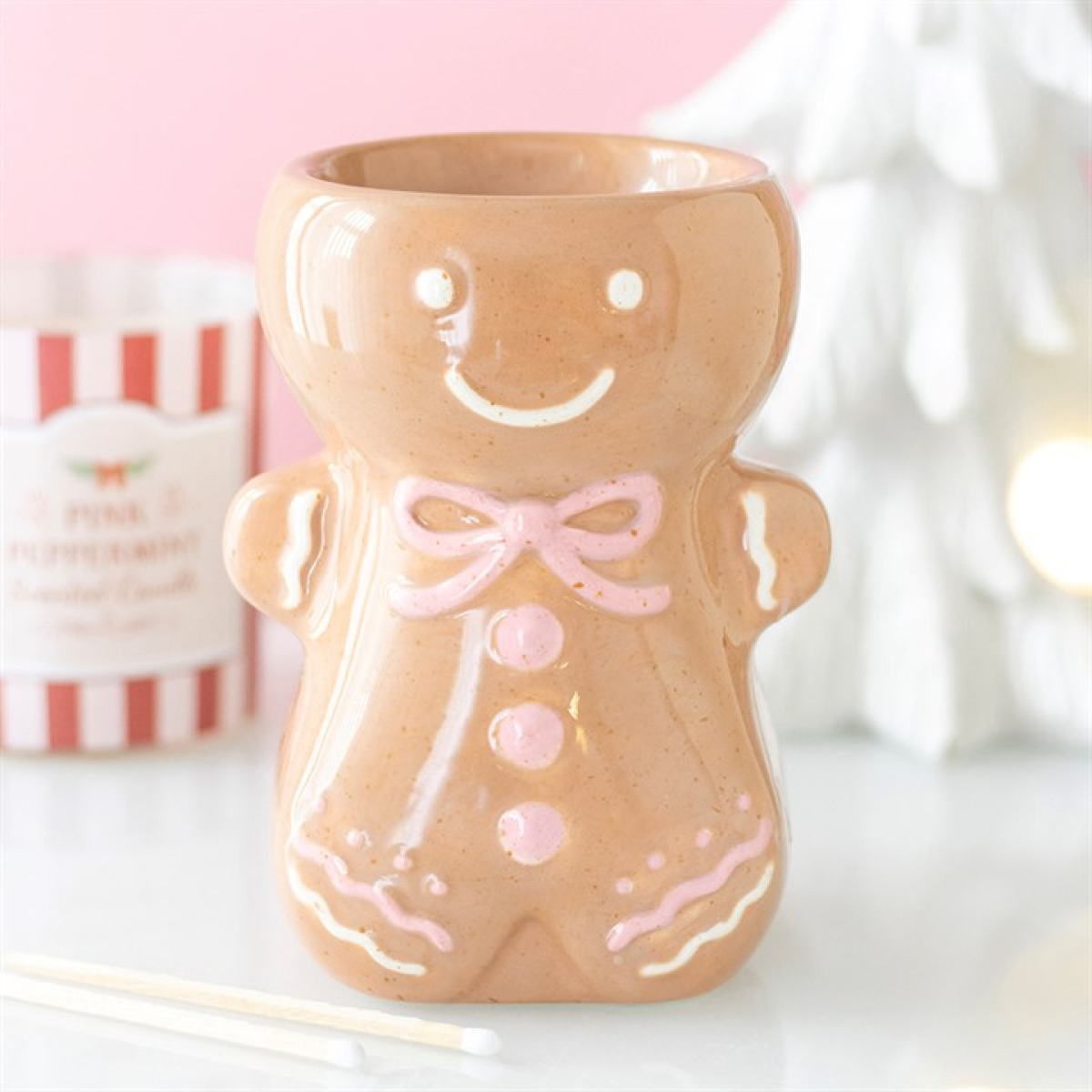Pink Gingerbread Man Oil Burner N/A