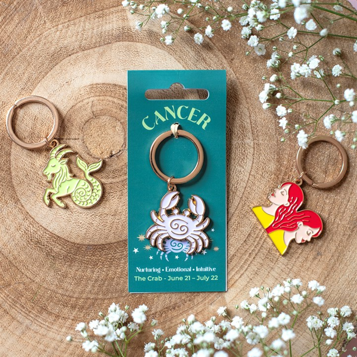 Zodiac Zest Cancer Keyring N/A