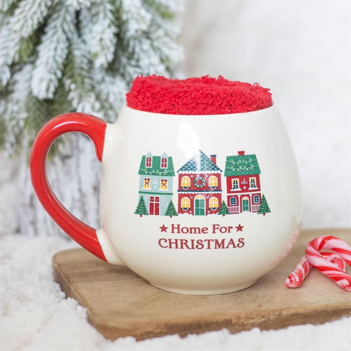 Home for Christmas Mug and Socks Set N/A
