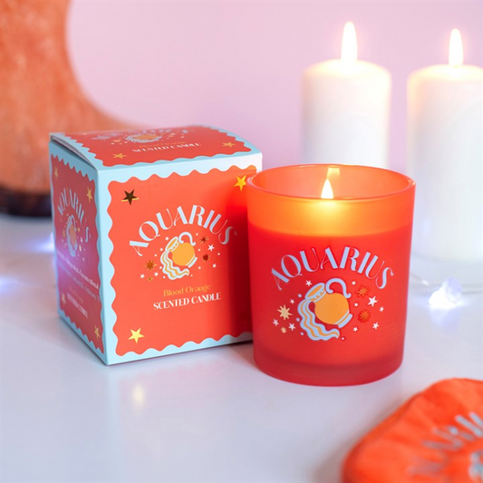 Zodiac Zest Aquarius Blood Orange Candle N/A