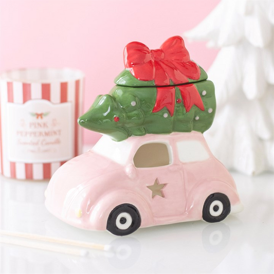 Pink Car with Christmas Tree Oil Burner N/A