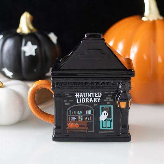 Haunted Library Lidded Mug N/A