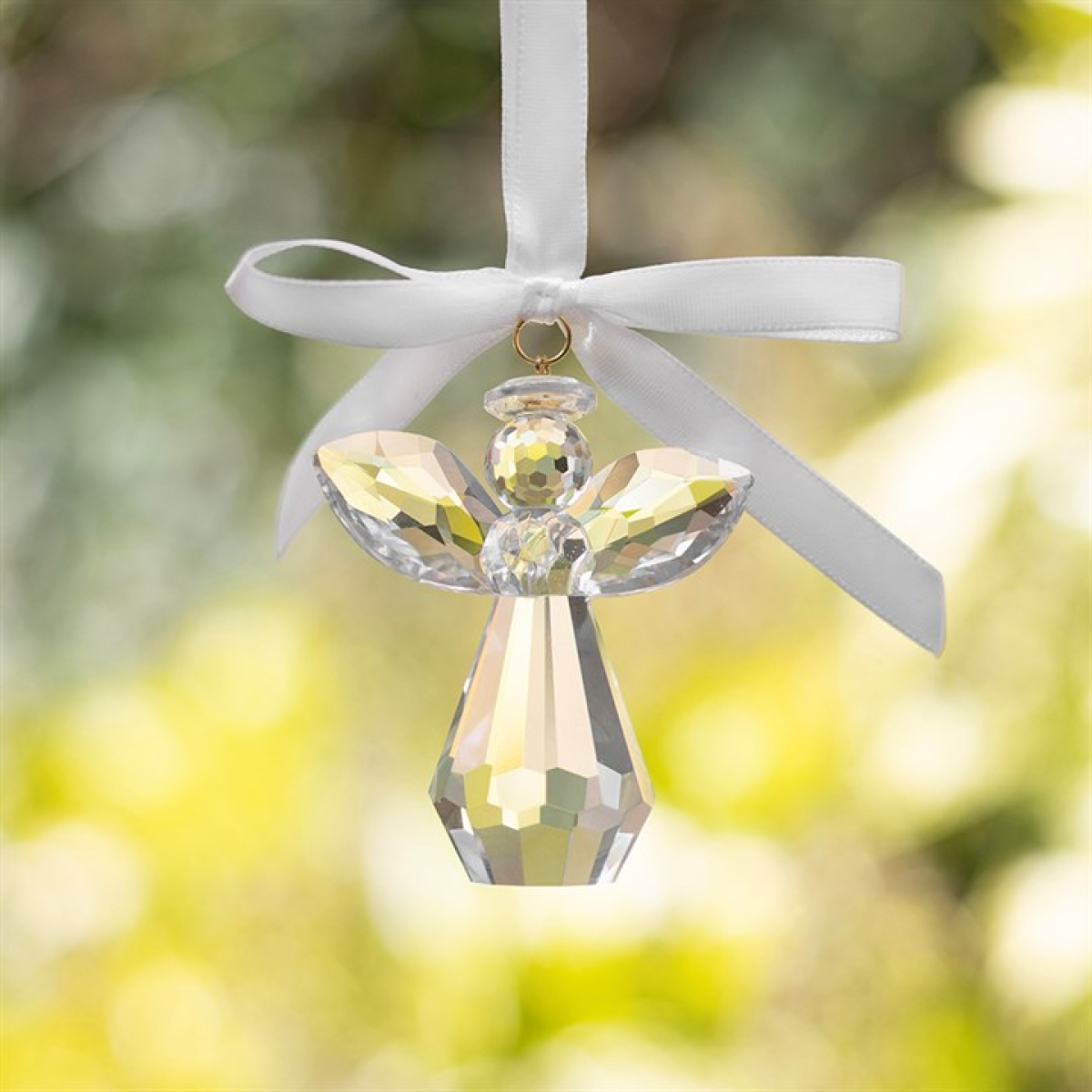 Remember an Angel Faceted Glass Hanging Decoration N/A