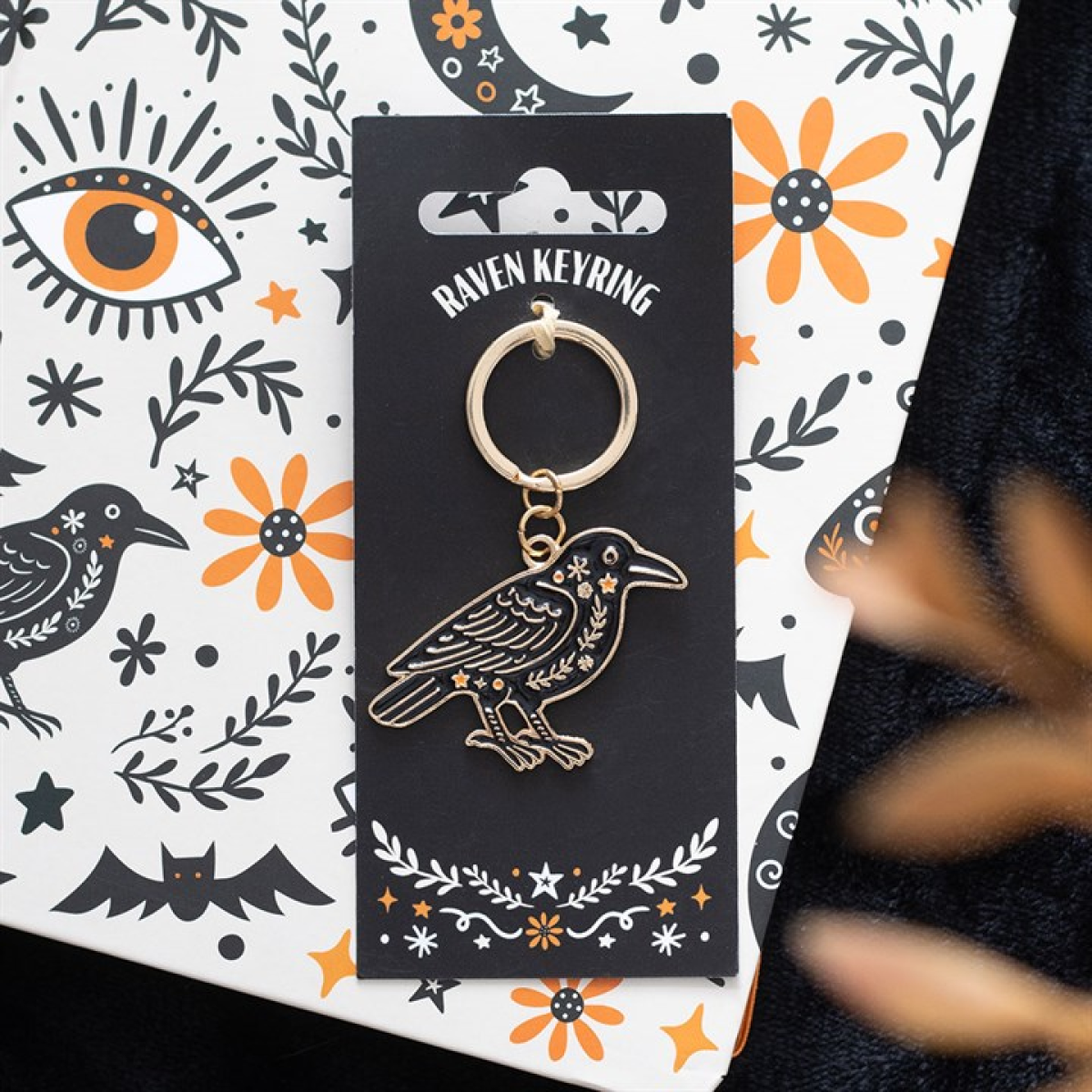 Folk Raven Keyring N/A