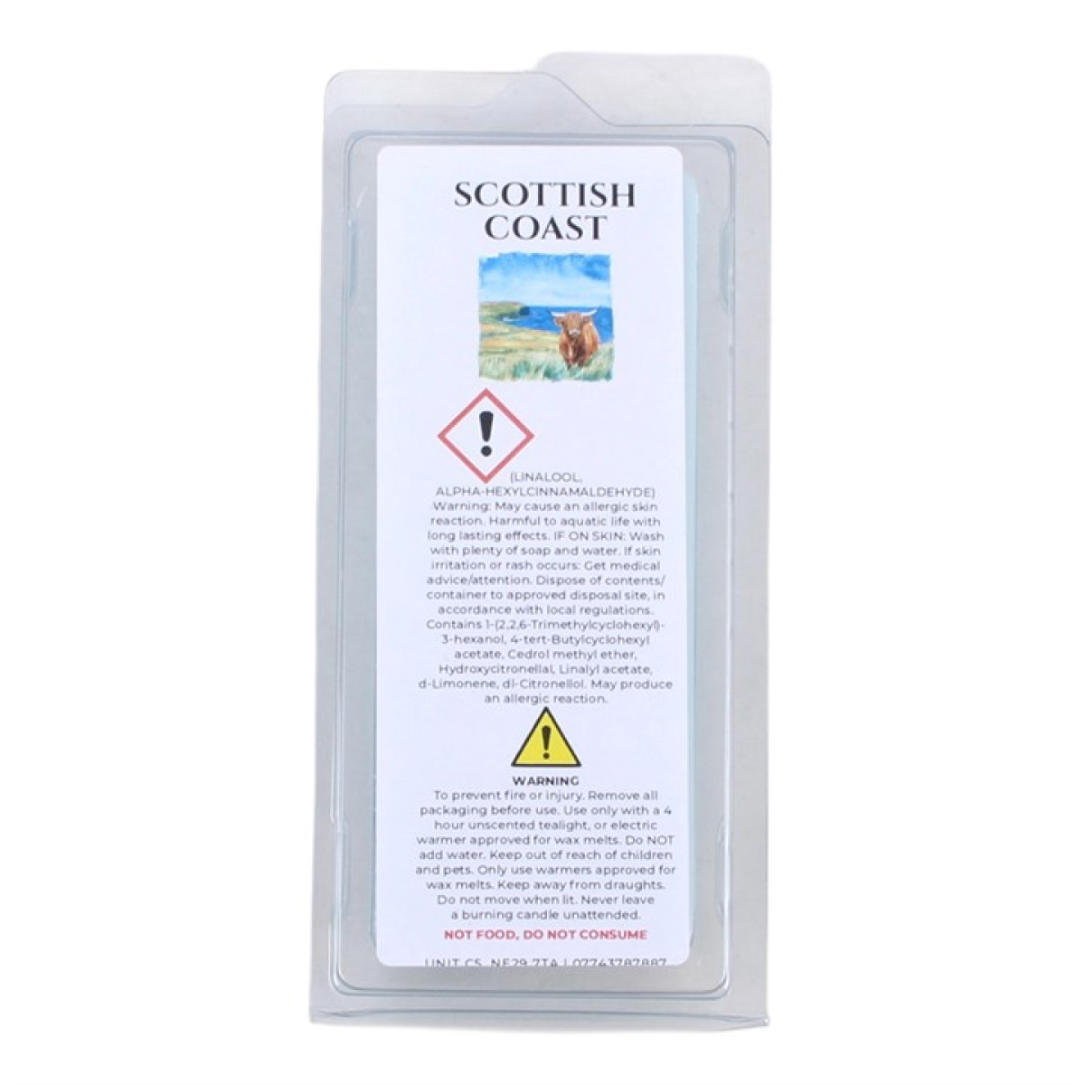 Scottish Coast 50g Wax Melt Snap Bar N/A