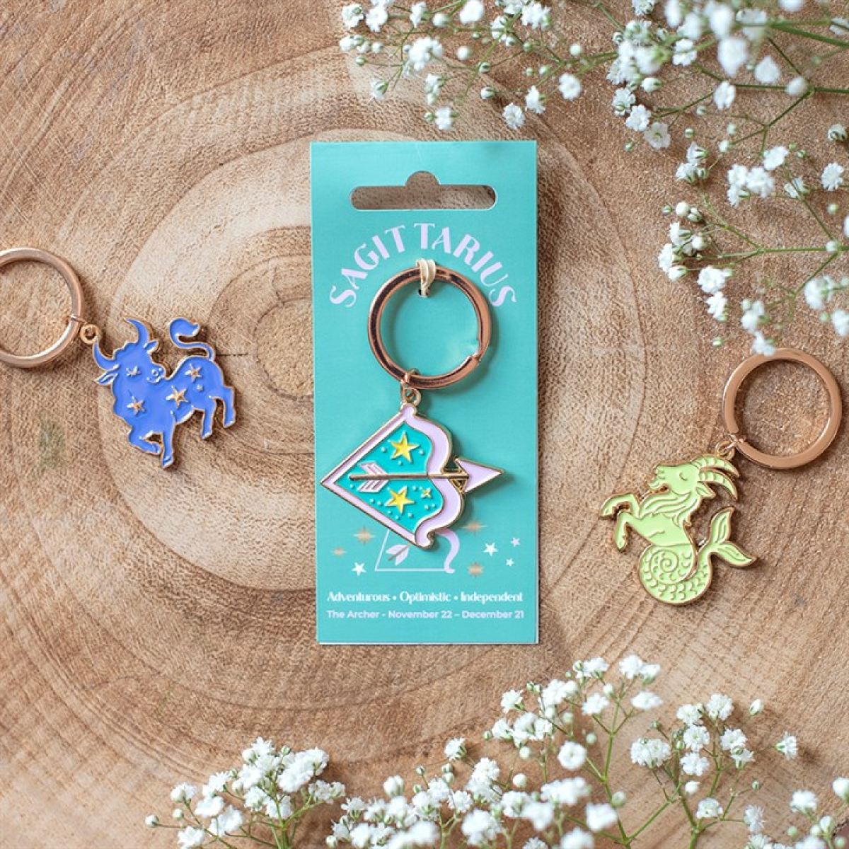 Zodiac Zest Sagittarius Keyring N/A