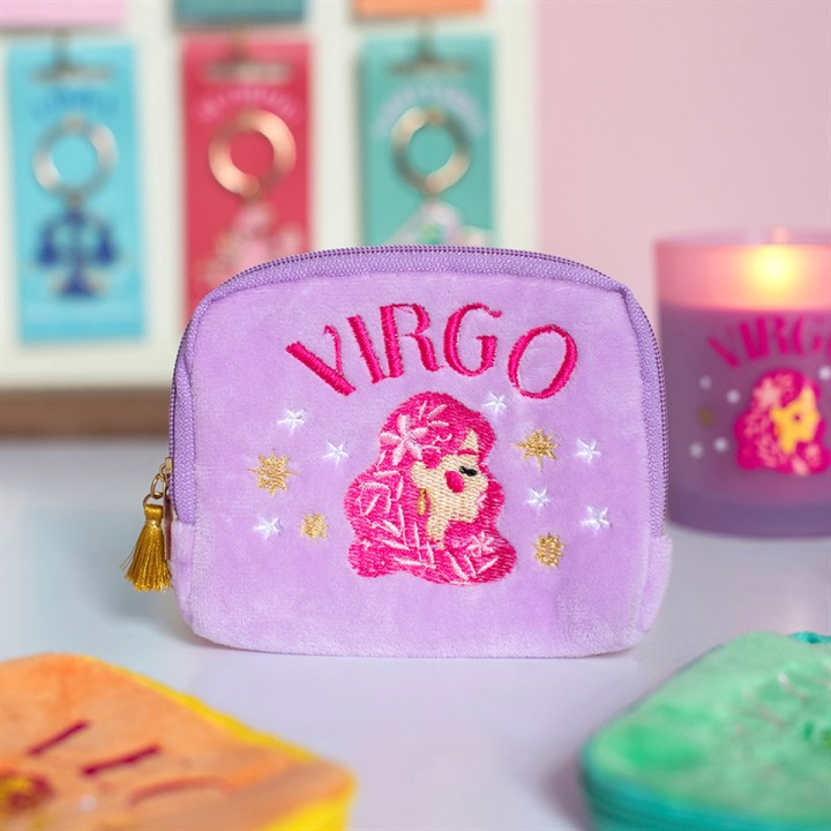 Zodiac Zest Virgo Velvet Pouch N/A