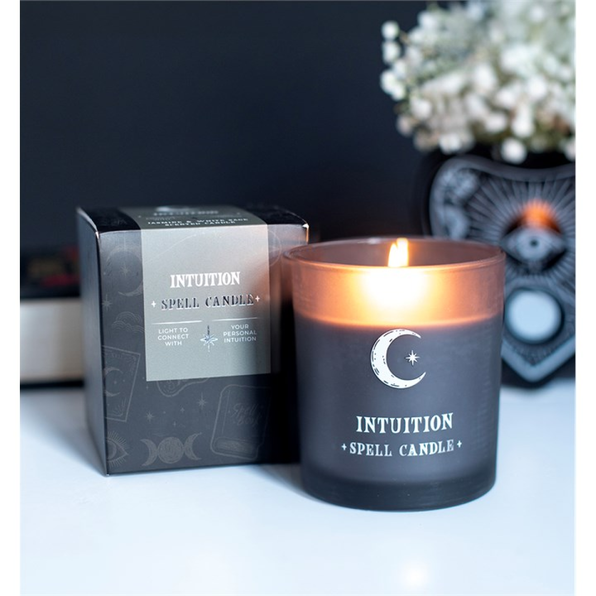 Intuition Jasmine & White Sage Scented Candle N/A
