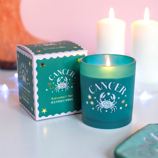 Zodiac Zest Cancer Watermelon & Mint Candle N/A