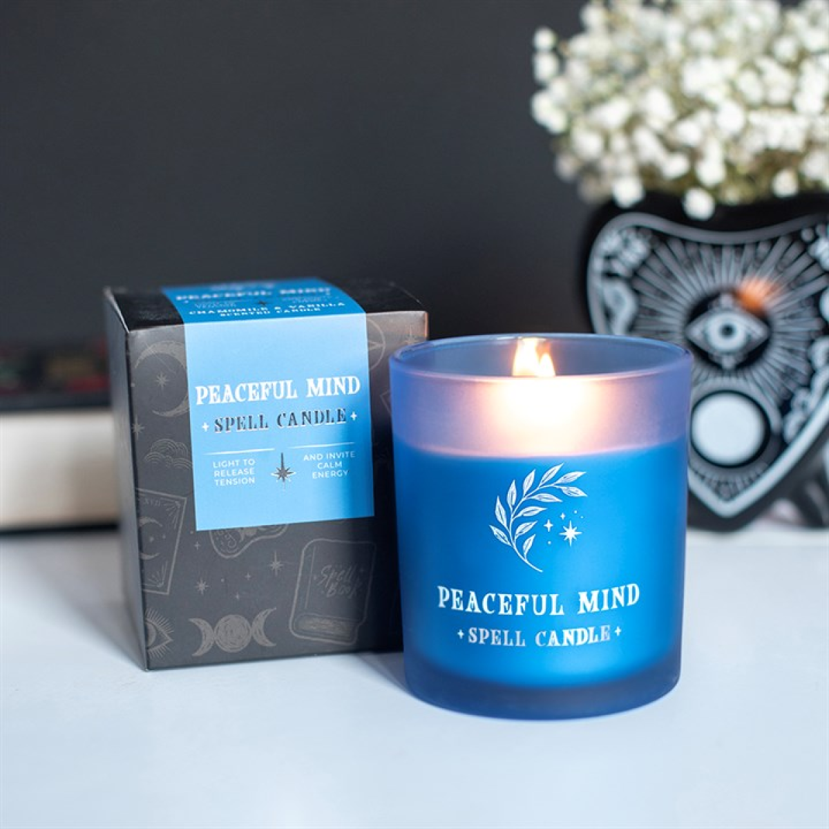 Peaceful Mind chamomile and vanilla scented candle