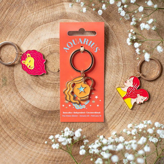 Zodiac Zest Aquarius Keyring N/A