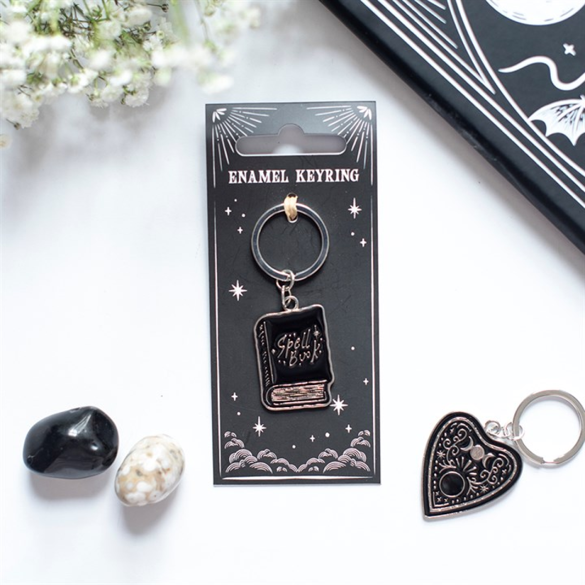 Black Spell Book Keyring N/A