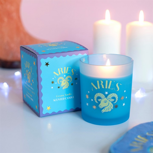 Zodiac Zest Aries Creamy Vanilla Candle N/A