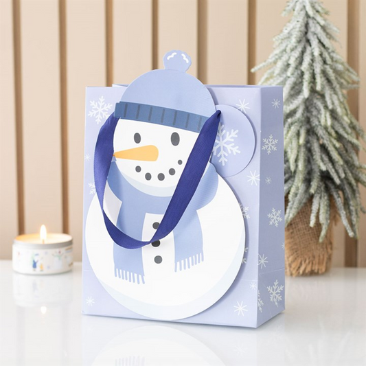 Snowman Shaped Gift Bag N/A