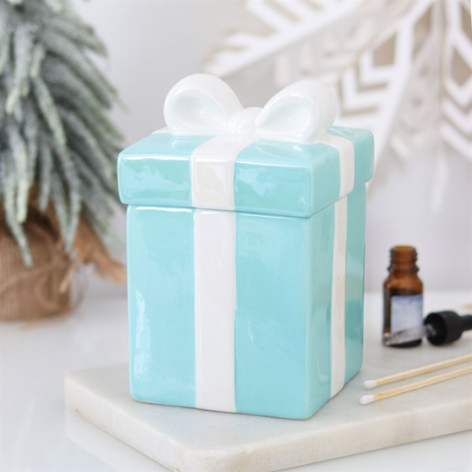 Blue Christmas Present Oil Burner N/A