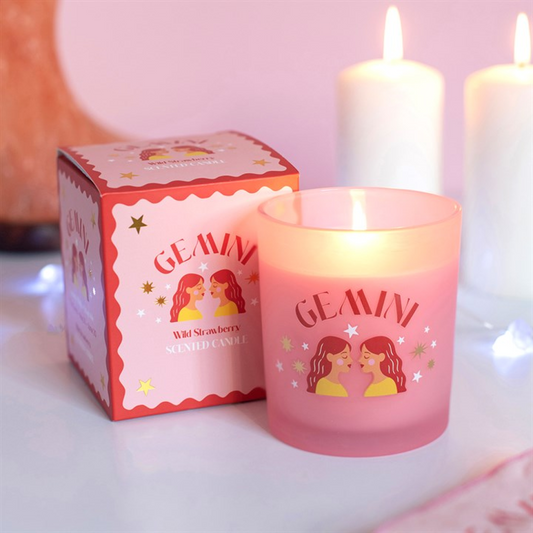 Zodiac Zest Gemini Wild Strawberry Candle N/A