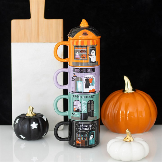 Spooky Street Stacking Mug Set N/A