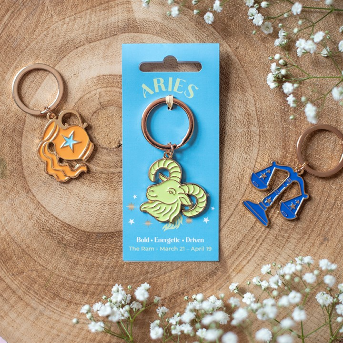 Zodiac Zest Aries Keyring N/A