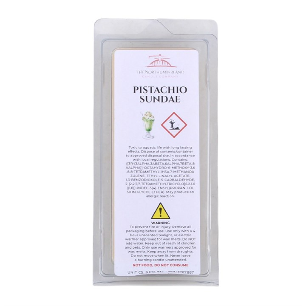 Pistachio Sundae 50g Wax Melt Snap Bar N/A