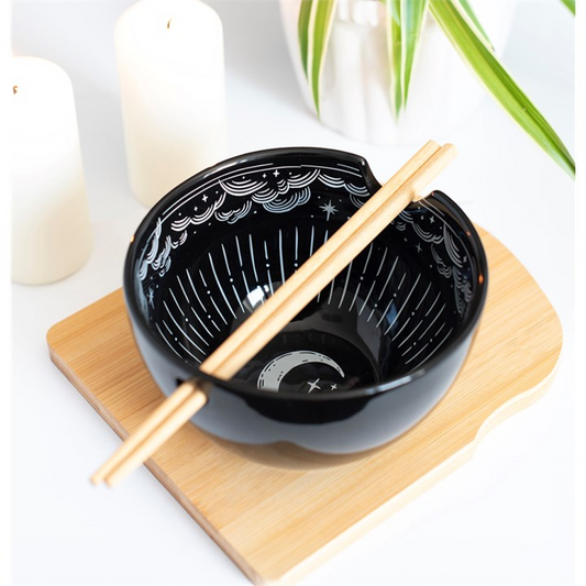 Spellbound Sky Noodle Bowl and Chopsticks Set N/A