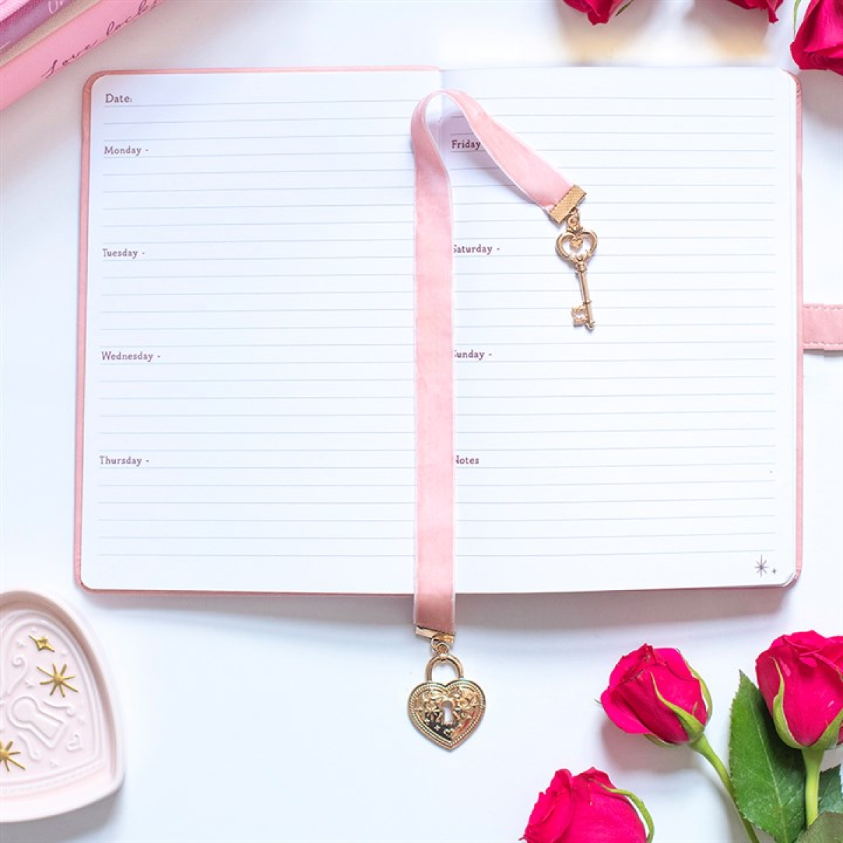 Lock and Key Ribbon Bookmark N/A