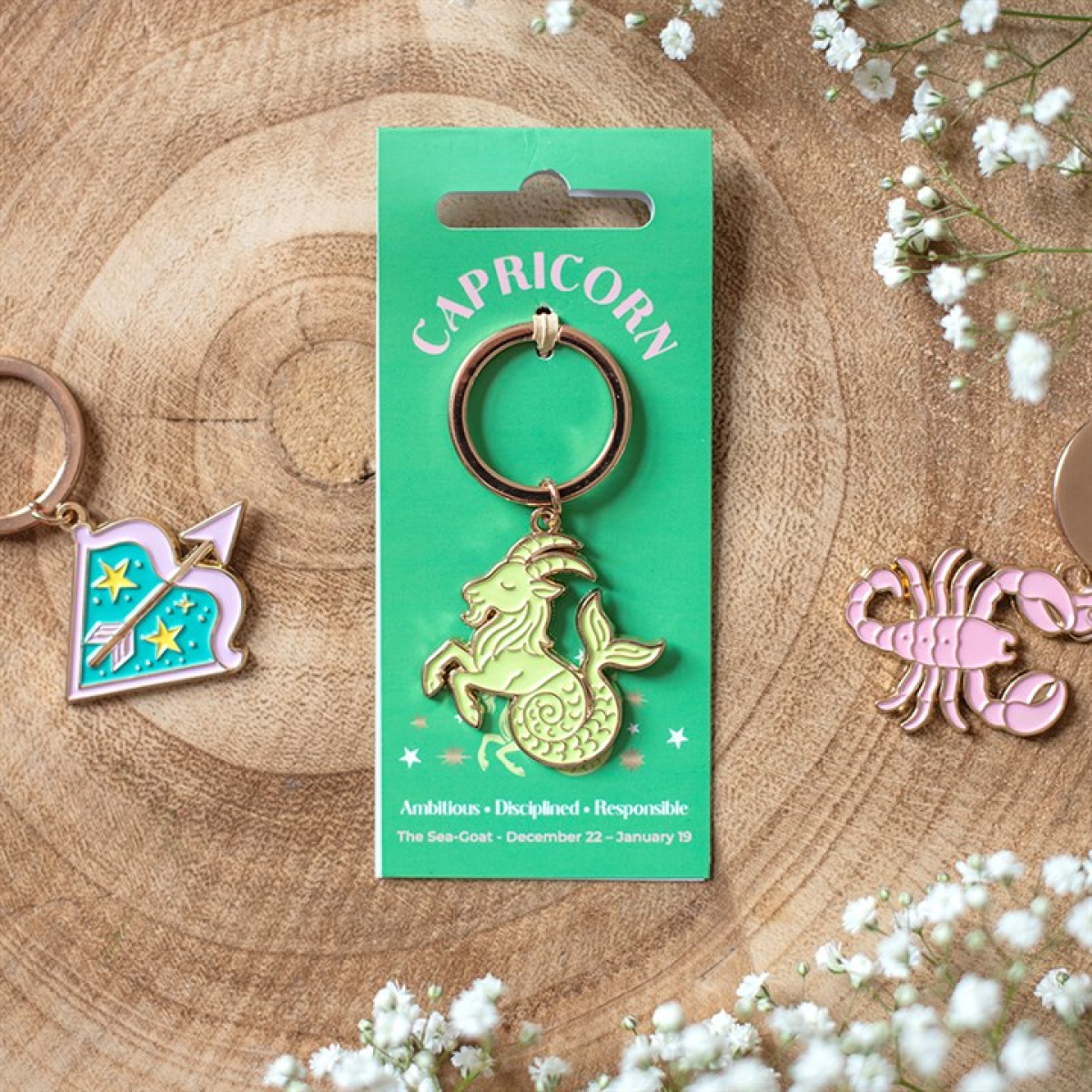 Zodiac Zest Capricorn Keyring N/A