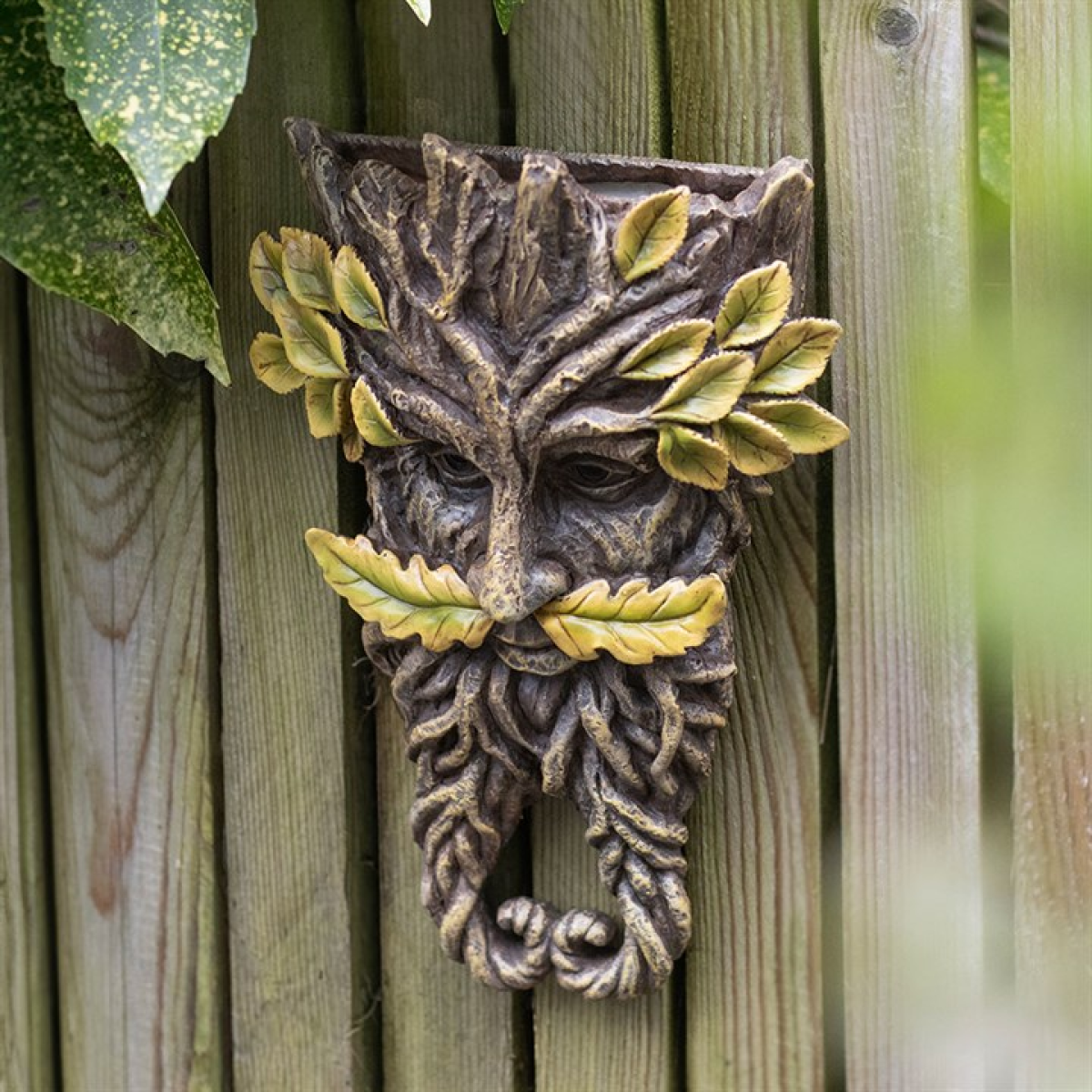 Green Man Twisted Beard Wall Plaque N/A