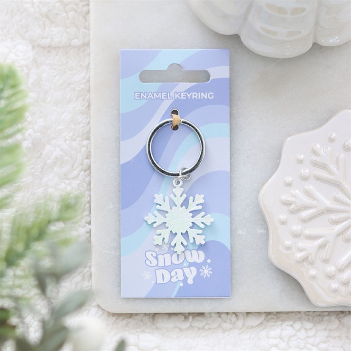 Snow Day Snowflake Keyring N/A
