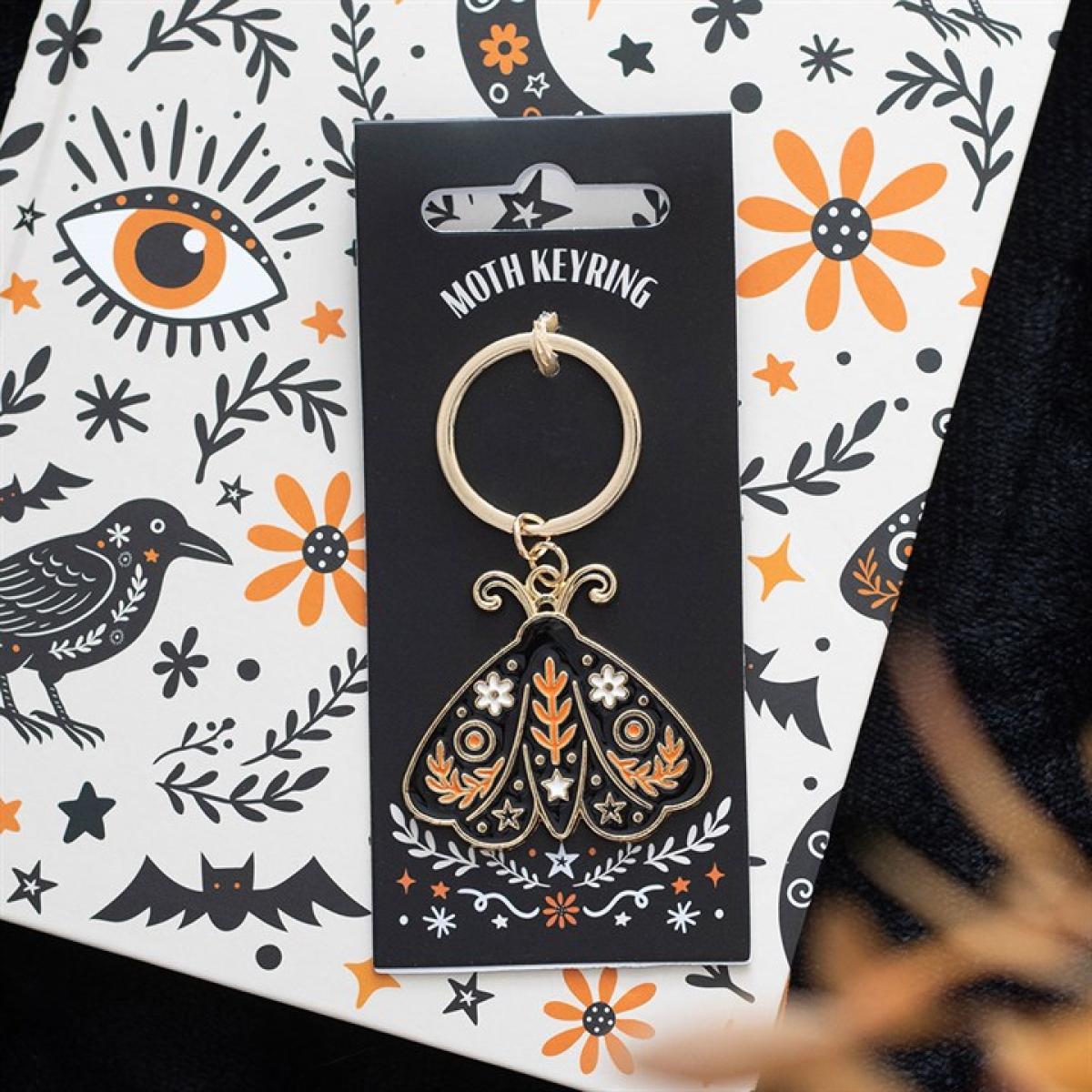 Folk Moth Keyring N/A