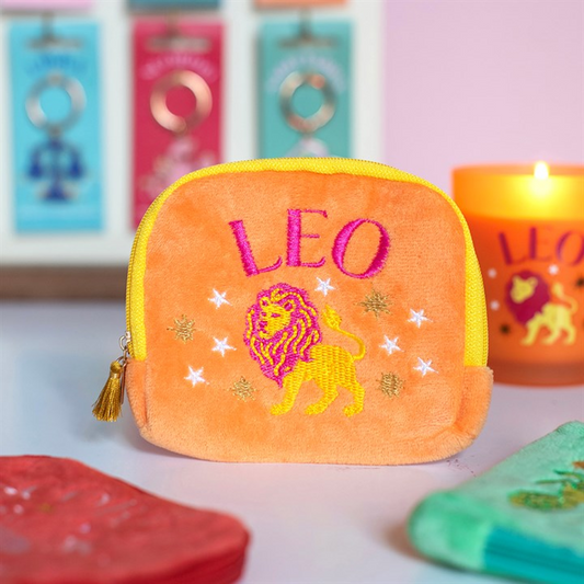 Zodiac Zest Leo Velvet Pouch N/A